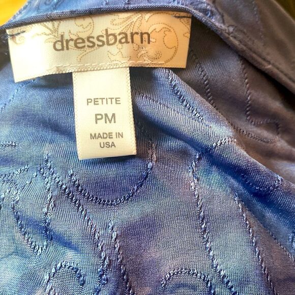 Dressbarn Sleeveless Blue Sequin Top Size Petite Medium - Picture 5 of 5